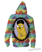 Load image into Gallery viewer, Adventure Waves Zip-Up Hoodie