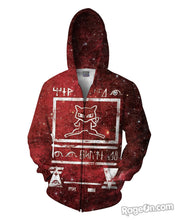 Load image into Gallery viewer, Ancient Mew Limited Edition Red Zip-Up Hoodie