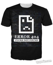 Load image into Gallery viewer, 404 Fucks Not Found T-Shirt